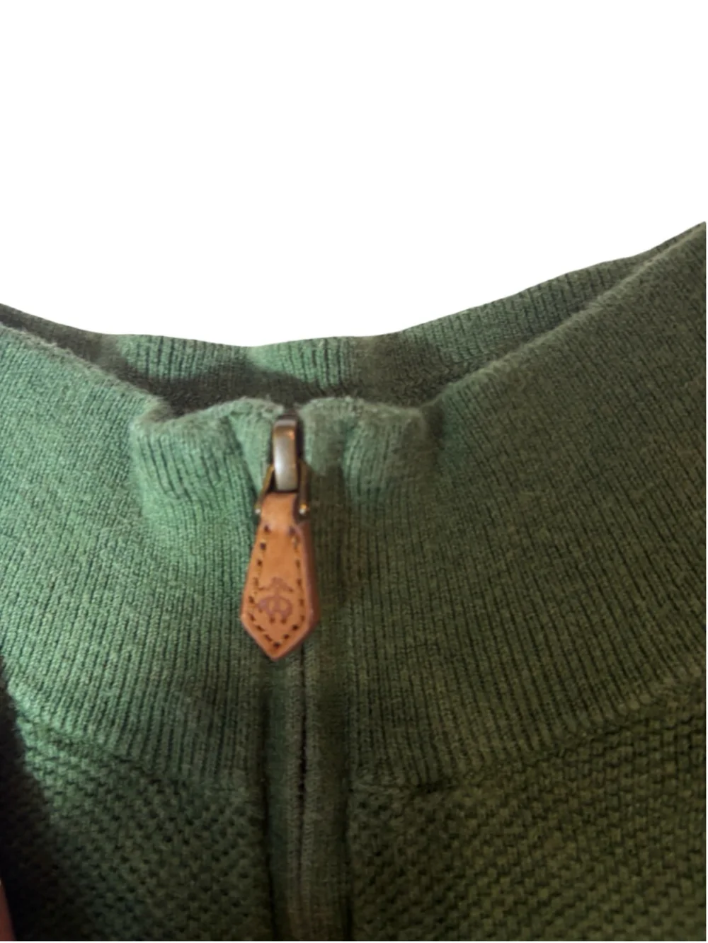 Brooks Brothers 1818 Cotton Cashmere Quarter Zip Sweater Old Money L